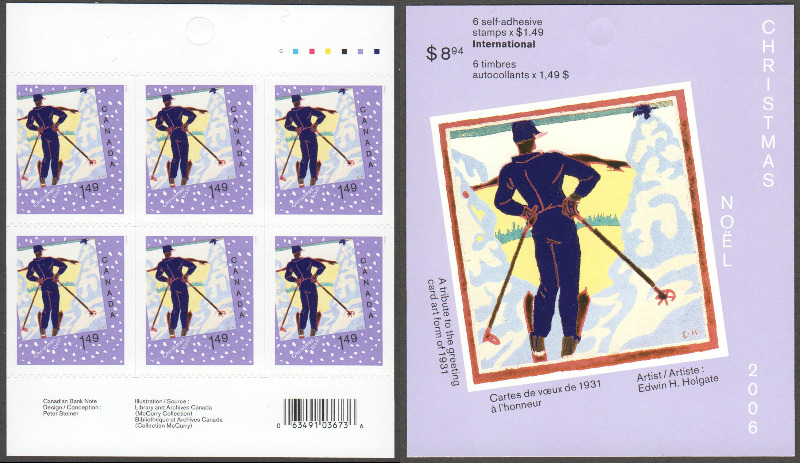 Canada Scott 2186a MNH BK339 (B2-20a) - Click Image to Close